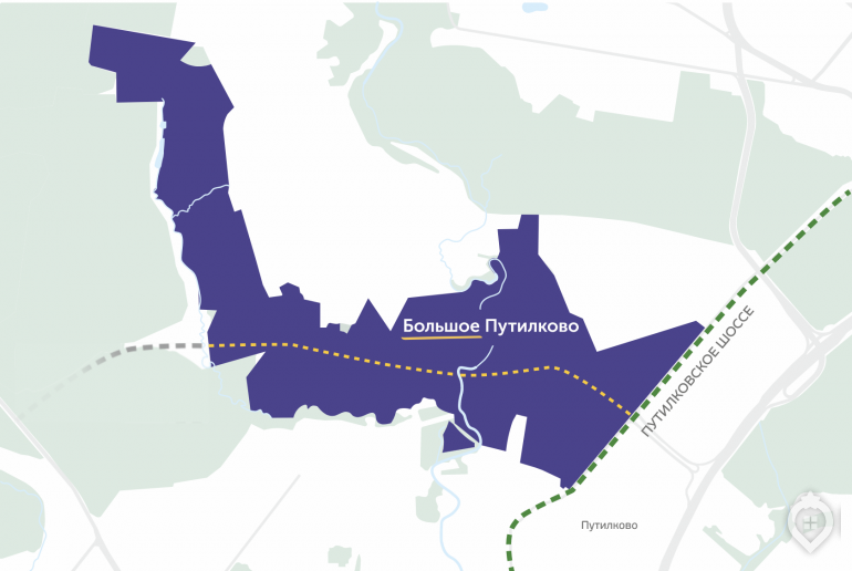 большое путилково площадь застройки