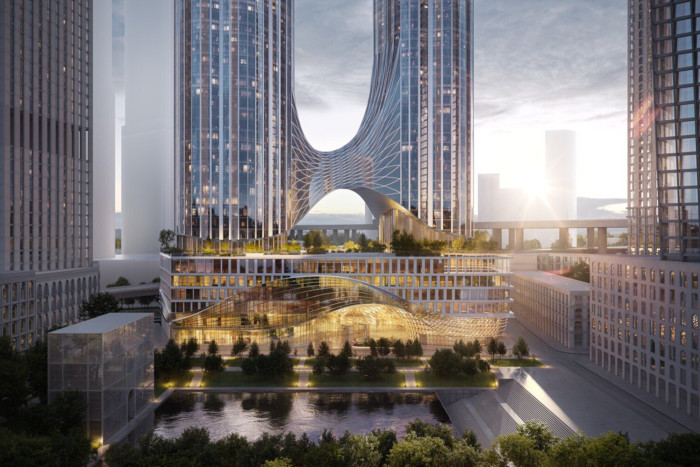 Рядом с "Москва-Сити" построят МФК с двором на уровне 28 этажа