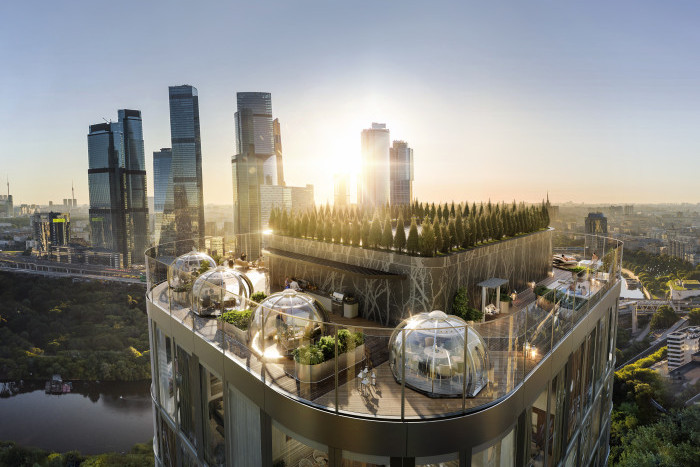Самые высокие в мире качели установят на крыше небоскребов ЖК "River Park Кутузовский"