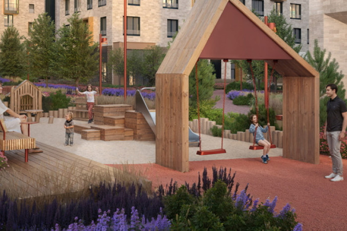 ​В квартале "Станиславский" строятся детский сад и оздоровительный клуб.