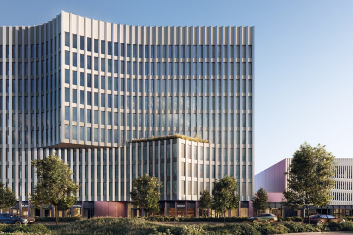 В районе Западное Дергунино построят бизнес-центр с паркингом